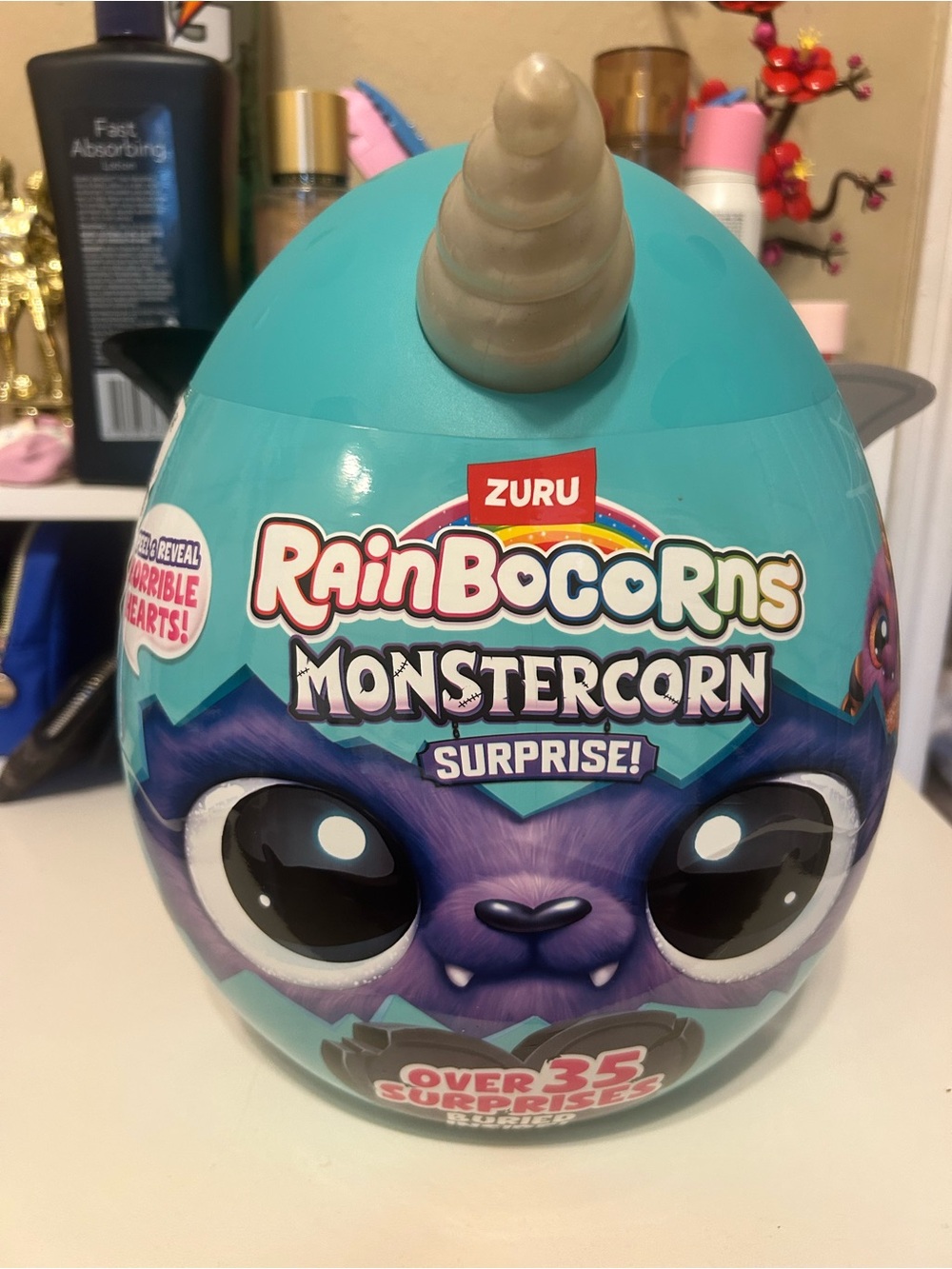 Rainbocorns Monstercorn Surprise Plush Toy - Teal & Purple